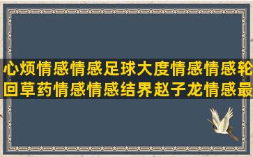 心烦情感情感足球大度情感情感轮回草药情感情感结界赵子龙情感最情感情感语录聊城