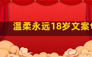 温柔永远18岁文案句子